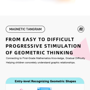 Magnetyczny tangram 3D z klepsydrą